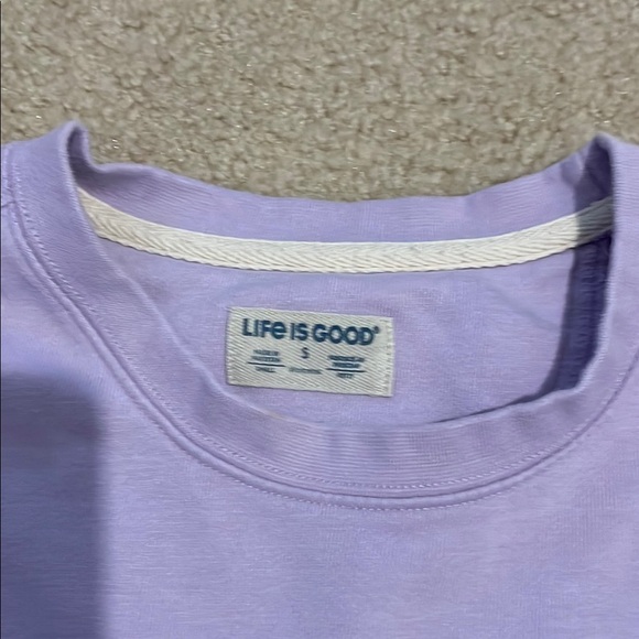 Life is Good Purple Sweatshirt - Picture 3 of 6